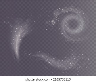 Cold winter wind texture. Holiday vector blizzard. Christmas effect of a cold blizzard. Vector PNG.	
