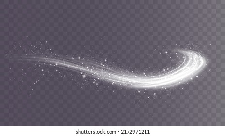 Cold winter wind texture. Holiday vector blizzard. Christmas effect of a cold blizzard. Vector PNG.