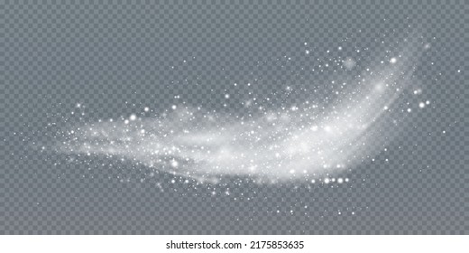 Cold winter wind texture. Holiday vector blizzard. Christmas effect of a cold blizzard. Vector PNG.	
