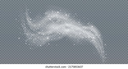 Cold winter wind texture. Holiday vector blizzard. Christmas effect of a cold blizzard. Vector PNG.	
