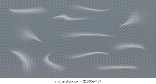 Frío de textura de viento de invierno. Blizzard vectorial de vacaciones. Efecto navideño de una ventisca fría. Vector PNG.