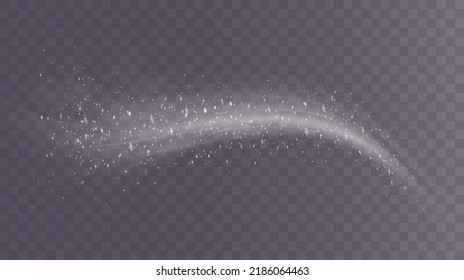 Cold winter wind texture. Holiday vector blizzard. Christmas effect of a cold blizzard. Vector PNG.