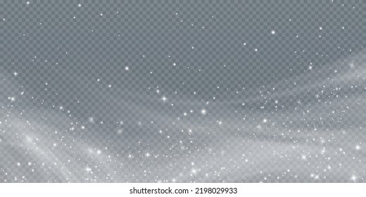 Cold winter wind texture. Holiday vector blizzard. Christmas effect of a cold blizzard. Vector PNG.	
