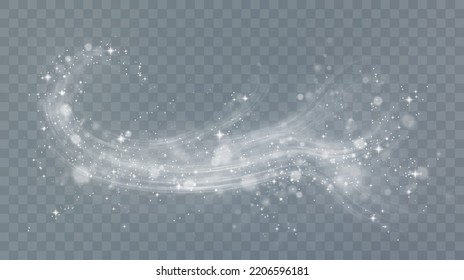 Cold winter wind texture. Holiday vector blizzard. Christmas effect of a cold blizzard. Vector PNG.	
