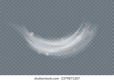 Cold winter wind texture. Holiday vector blizzard. Christmas effect of a cold blizzard. Vector PNG