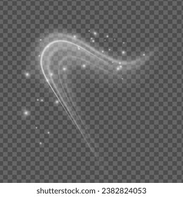 Cold winter wind texture. Holiday vector blizzard. Christmas effect of a cold blizzard. Vector PNG.