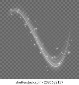 Cold winter wind texture. Holiday vector blizzard. Christmas effect of a cold blizzard. Vector PNG.