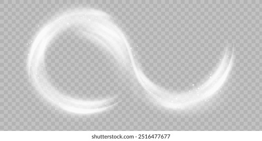 Cold winter wind texture. Holiday vector blizzard. Christmas effect of a cold blizzard. Vector PNG