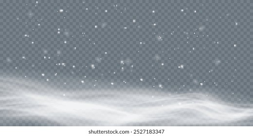 Textura fría del viento del invierno. Ventisca de Vector de Festiva. Efecto Navidad de una ventisca fría. VECTOR PNG	