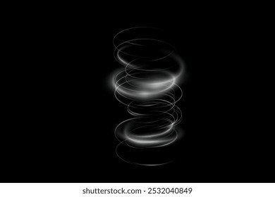 Cold winter wind texture. Holiday vector blizzard. Christmas effect of a cold blizzard. Vector tornado white, winter whirlwind white , light funnel white , swirling white lines light. Festive twirl.