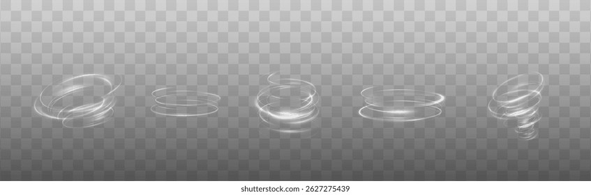 Cold winter wind texture. Holiday vector blizzard. Christmas effect of a cold blizzard. Vector PNG.