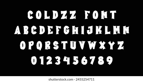 Coldzz freeze funky display font vintage. With bold tall and sharp stroke, fun character with a bit of ligatures and alternates. To give you an extra creative work.