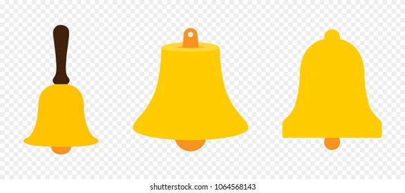 colection bells. school bell icon. church bell icon. christmas bell icon