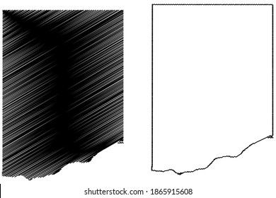 Colfax County, Nebraska (U.S. county, United States of America, USA, U.S., US) map vector illustration, scribble sketch Colfax map