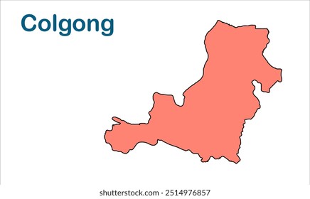 Colgong subdivision map, Bhagalpur District, Bihar State, República da Índia, Governo de Bihar, Território indiano, Índia Oriental, política, vila, turismo