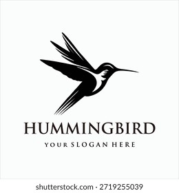 Colibri Bird Logo Elemento de diseño Vector Plantilla