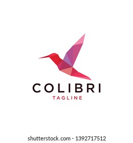 Colibri Bird Logo - Vector logo template
