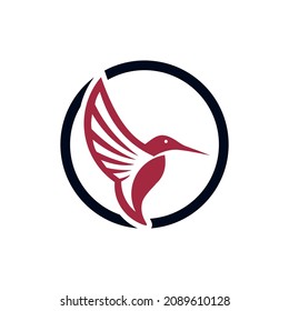 Colibri corporate logo. Bird icon design