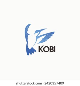 Colibri corporate logo. Bird icon design