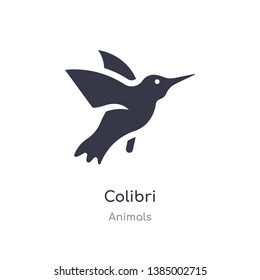 colibri icon. isolated colibri icon vector illustration from animals collection. editable sing symbol can be use for web site and mobile app