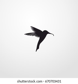 colibri icon. vector sign symbol on white background