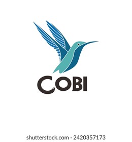 diseño del logotipo de colibri. plantilla de logotipo	