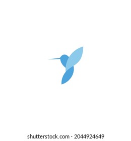 vector de diseño del logotipo de colibri, hermoso vector de diseño del logotipo de pájaro simple