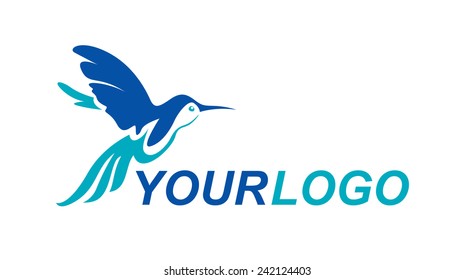 Colibri Logo Hummingbird Vector Logotype Flying Stock Vector (Royalty ...