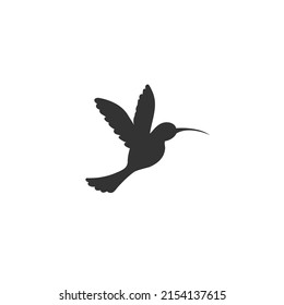 Icono de logotipo de Colibri diseño de ilustración de vector plano