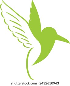 conjunto de logotipo de colibri - ilustración vectorial, diseño de emblema sobre fondo blanco. Formas icónicas de animales. Ilustración vectorial de un logotipo de colibri, diseño de emblema.