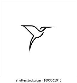 Colibri Symbol Logo. Vector Illustration.