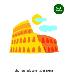 Coliseum Icon Stock Vector (Royalty Free) 306141446 | Shutterstock