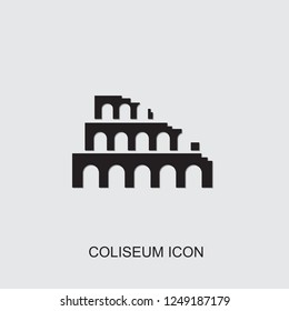 Coliseum icon. filled Coliseum icon from architecture collection. Use for web, mobile, infographics and UI/UX elements. Trendy Coliseum icon.