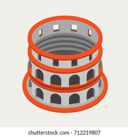 Coliseum Isometric Flat