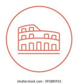 Coliseum line icon.