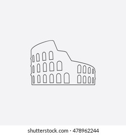 Coliseum line icon