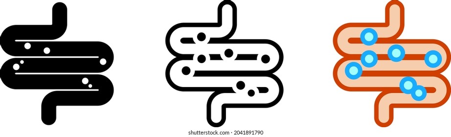 Colitis Vector Icon, Colic Symbol , vector illustration