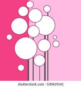 coll abstract illustration with circles and lines