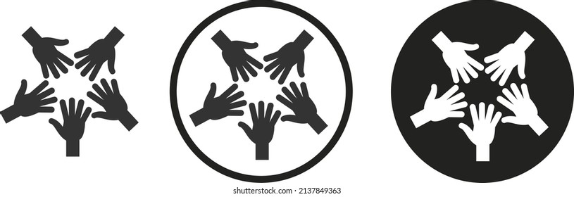 Collaborate icon . web icon set .vector illustration