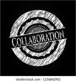 Collaboration chalkboard emblem