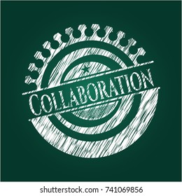 Collaboration with chalkboard texture