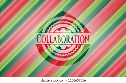 Collaboration christmas badge.