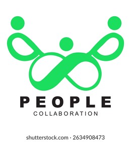 collaboration company logo vector design
