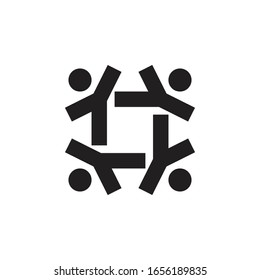Collaboration Concept Idea Vector Logo