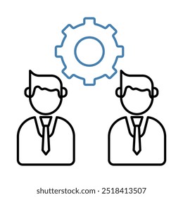 collaboration concept line icon. Simple element illustration. collaboration concept outline symbol design.