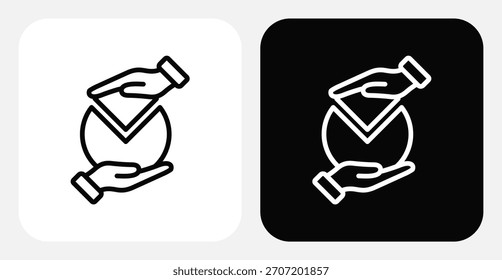 Conjunto de iconos monocromo dual de colaboración