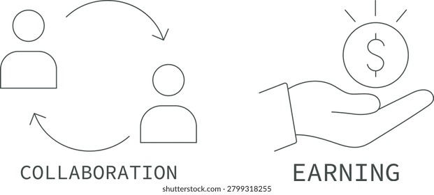 Collaboration and Earning Business Concepts