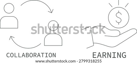 Collaboration and Earning Business Concepts