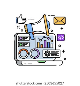 Collaboration Fill Color Icon, Vector illustration