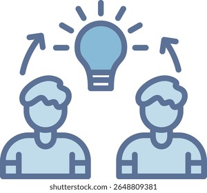 Collaboration Filled Blue Tone Icon